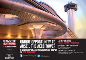 Abseil Flyer with Sponsor Logo